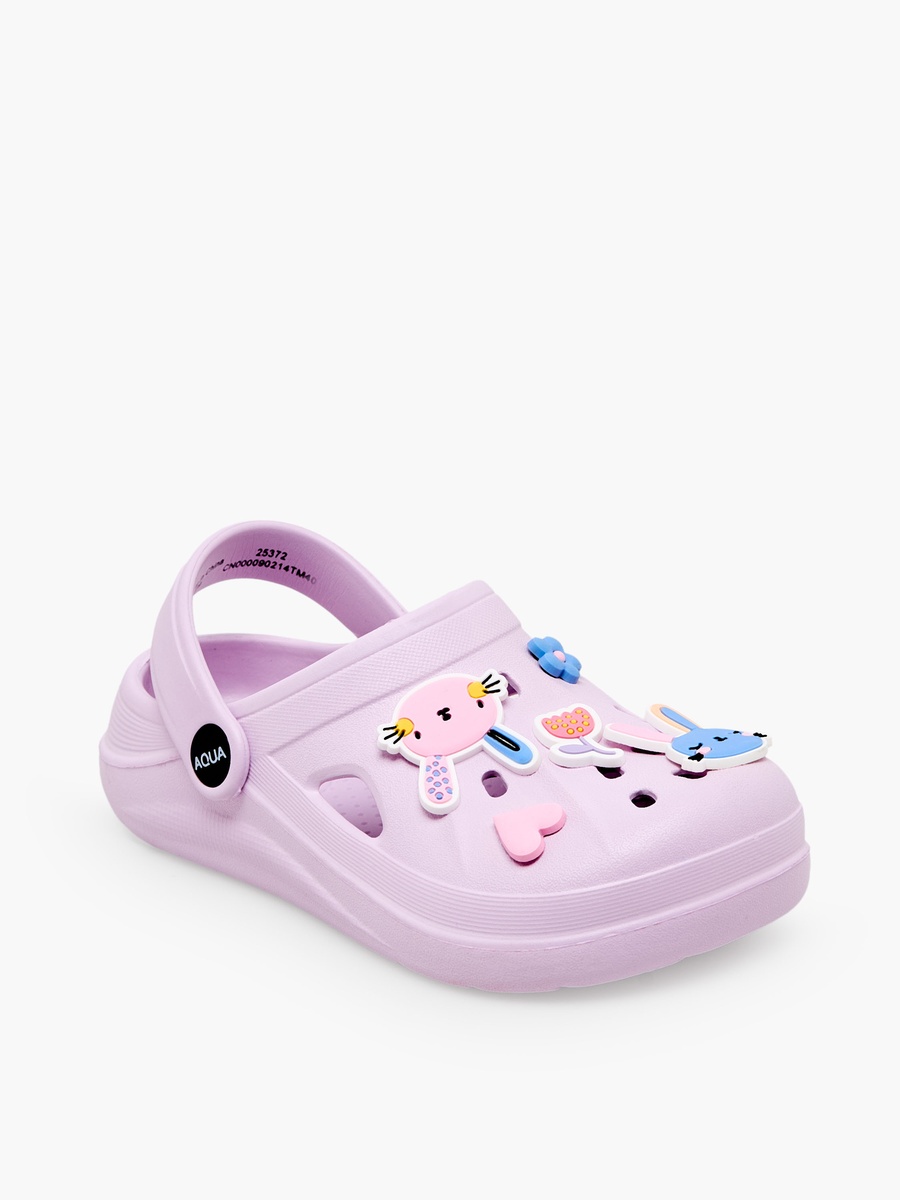 Girls Applique Detail Clogs