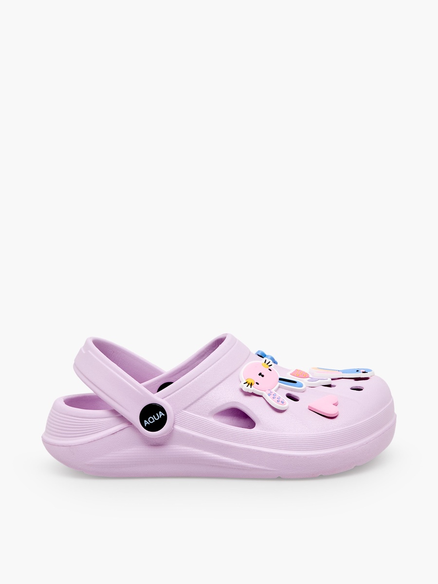 Girls Applique Detail Clogs