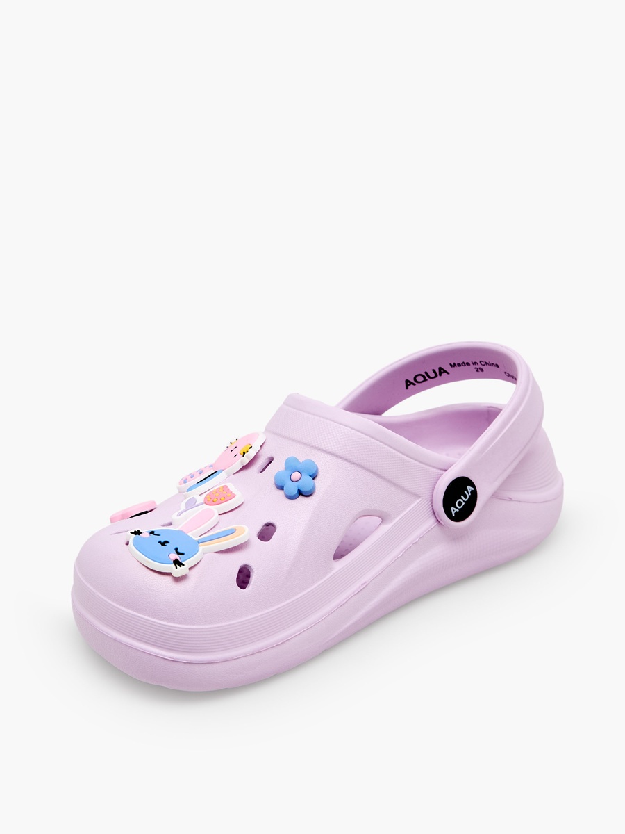 Girls Applique Detail Clogs