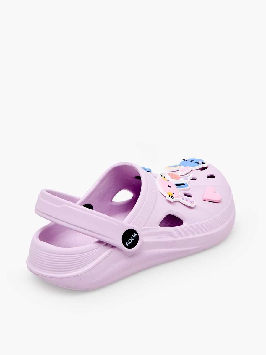Girls Applique Detail Clogs