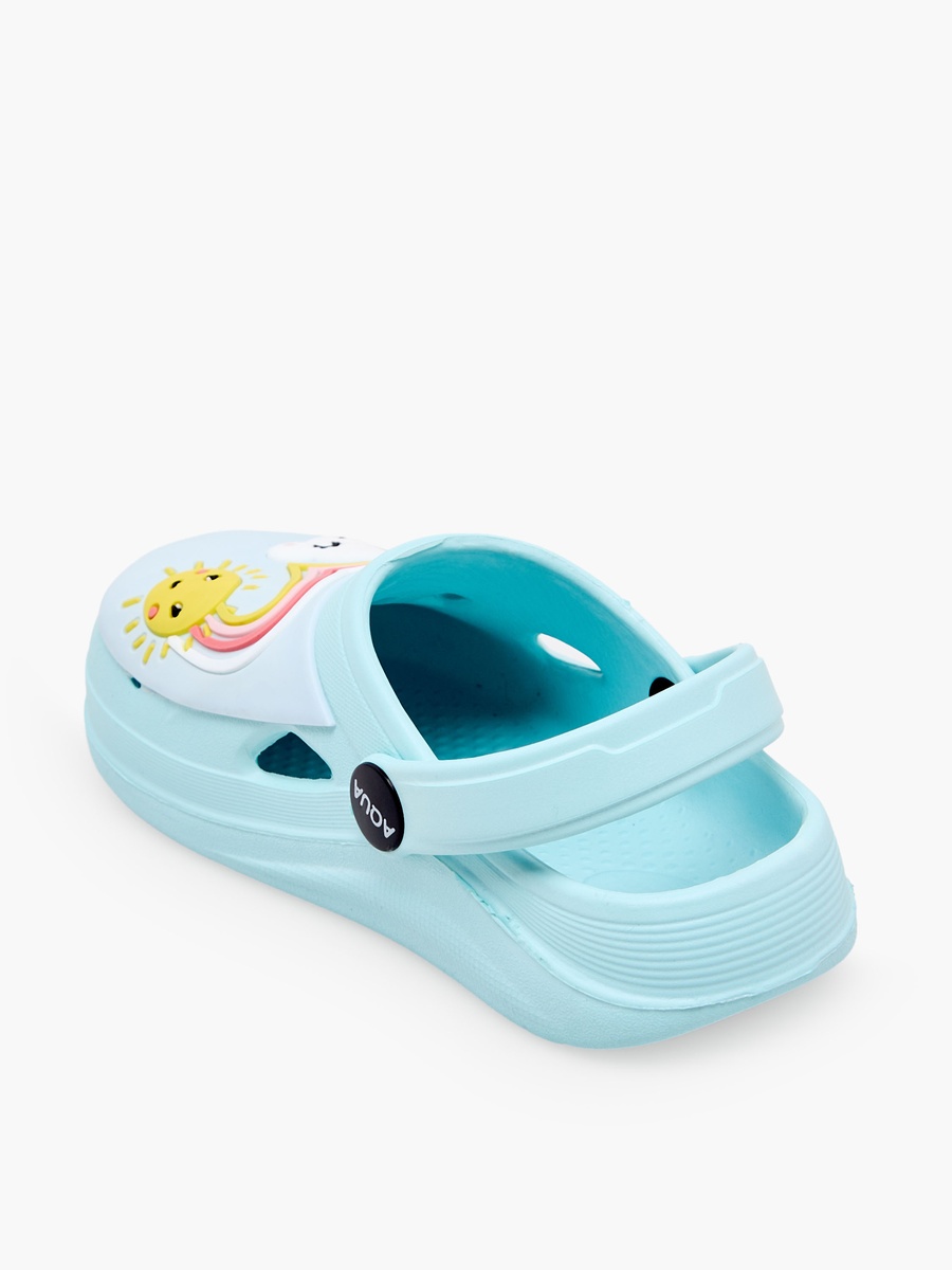 Girls Rainbow Applique Clogs