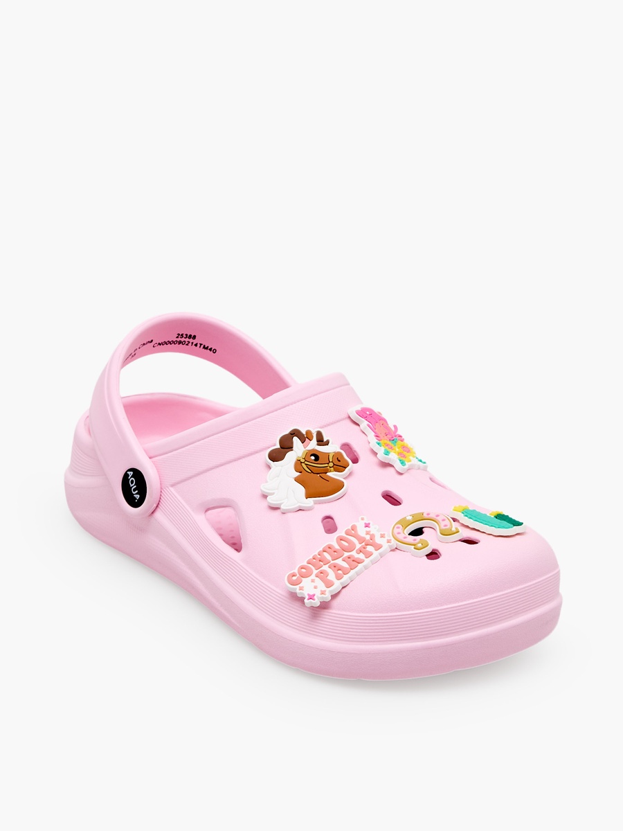 Girls Western Jibbitz Clogs