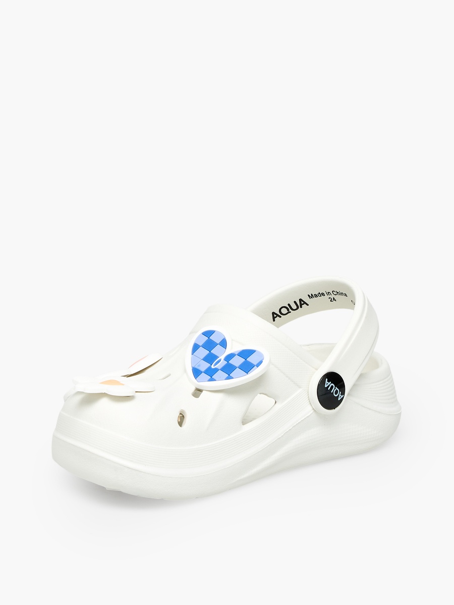 Girls Bunny and Floral Jibbitz Clogs