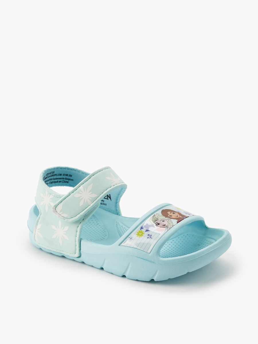 Girls Frozen Print Hook and Loop Sandals