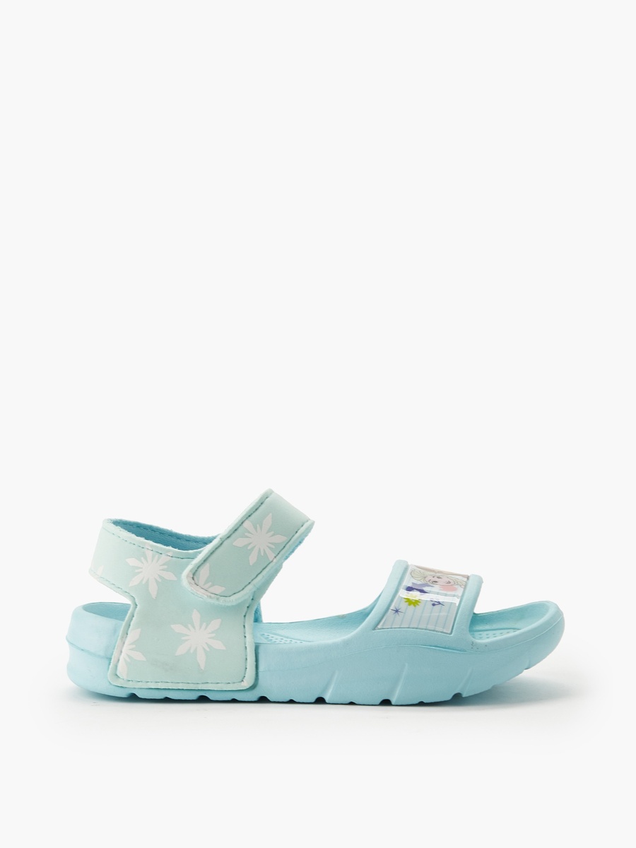 Girls Frozen Print Hook and Loop Sandals