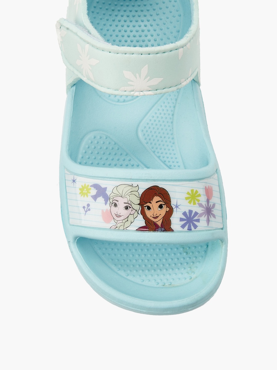Girls Frozen Print Hook and Loop Sandals
