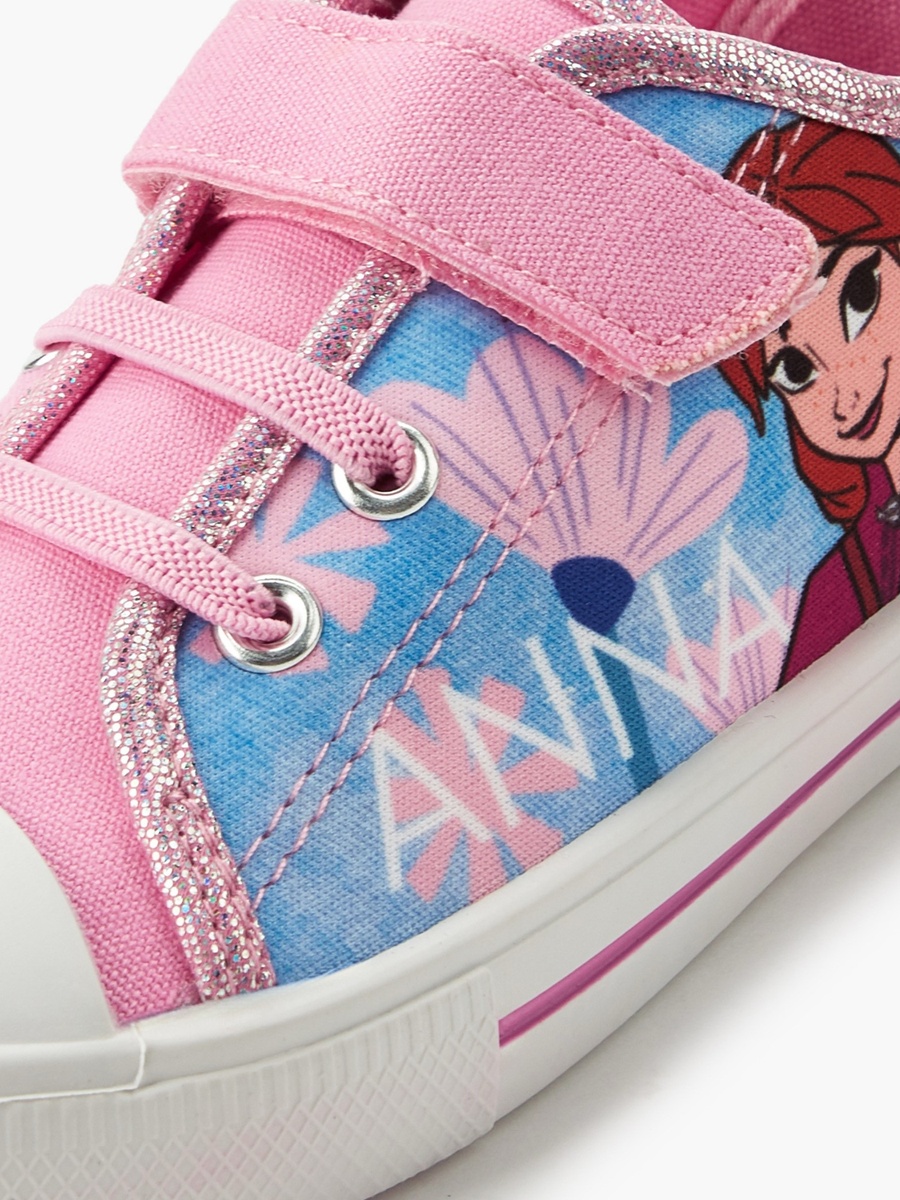 Girls Frozen Print Canvas Sneakers