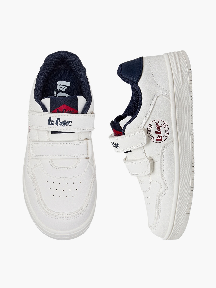 Boys Panelled Hook and Loop Ankle Sneakers