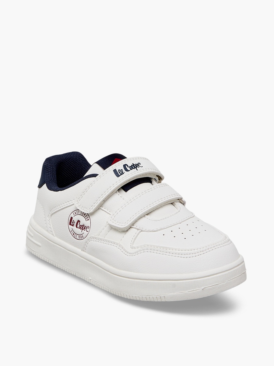 Boys Panelled Hook and Loop Ankle Sneakers