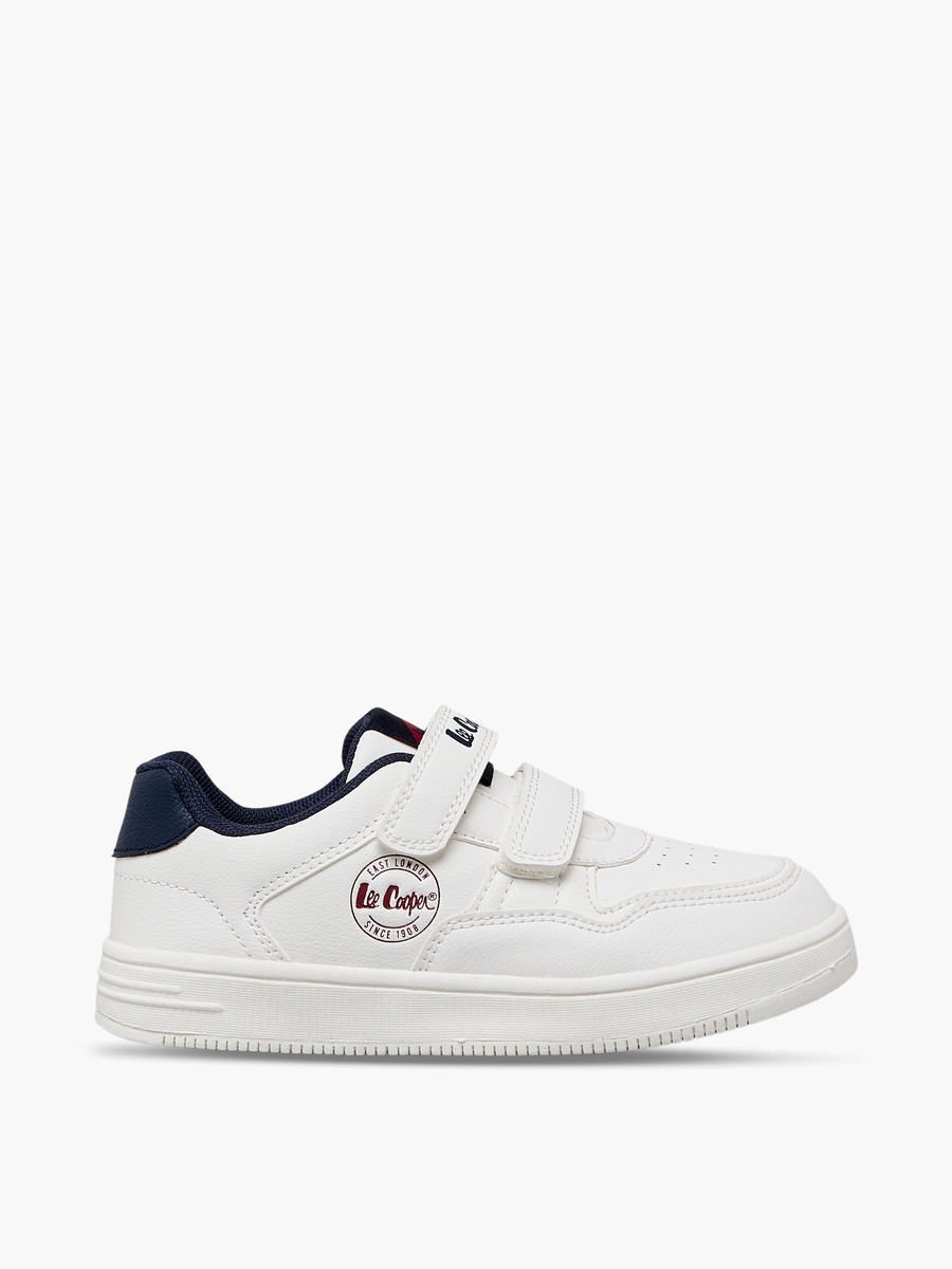 Boys Panelled Hook and Loop Ankle Sneakers