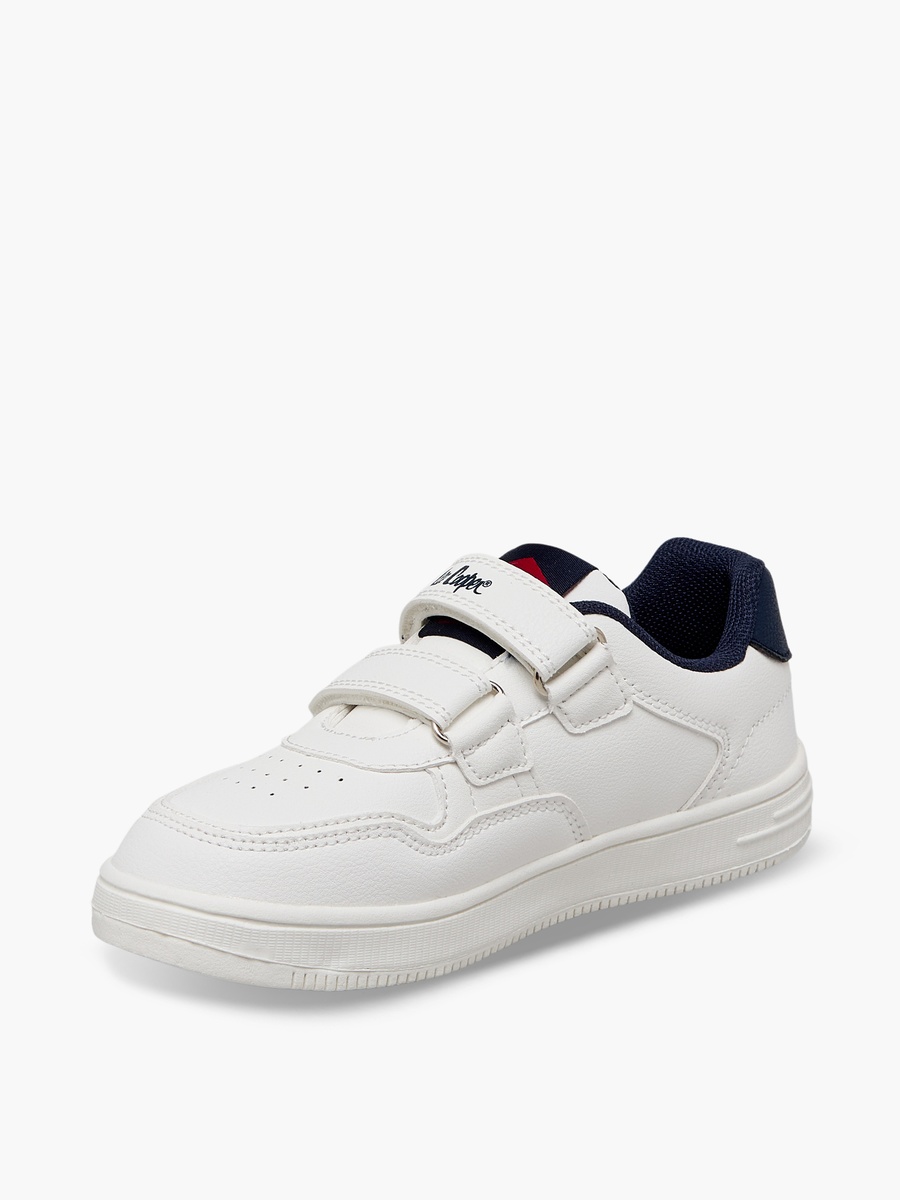 Boys Panelled Hook and Loop Ankle Sneakers