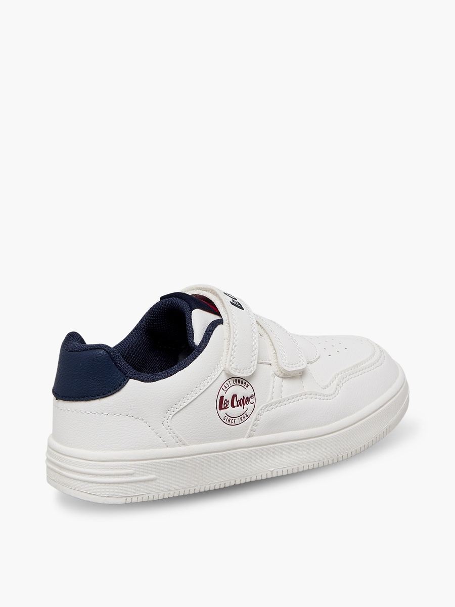 Boys Panelled Hook and Loop Ankle Sneakers