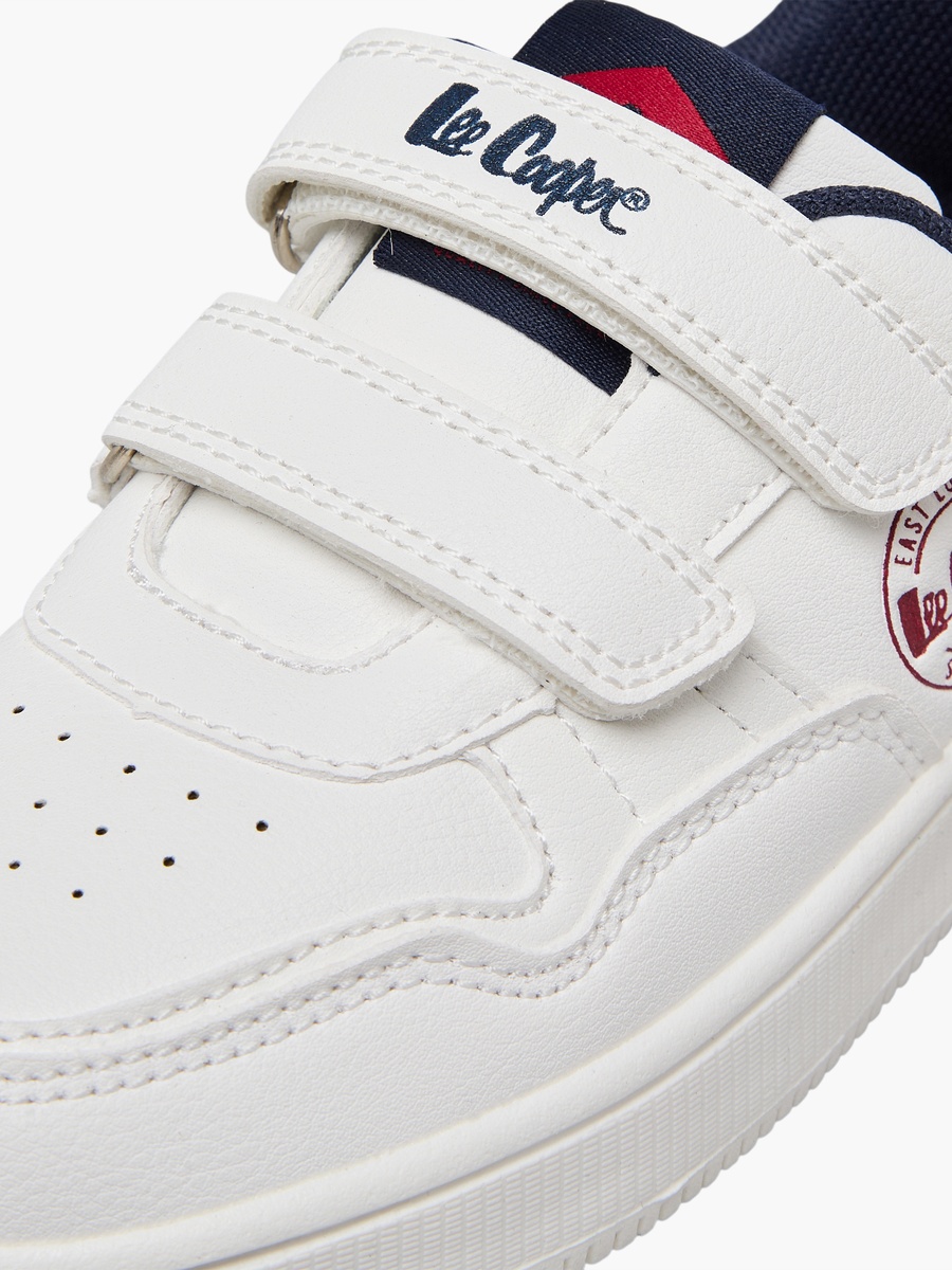 Boys Panelled Hook and Loop Ankle Sneakers