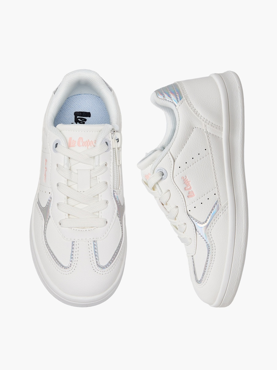 Girls Lace-Up Ankle Sneakers