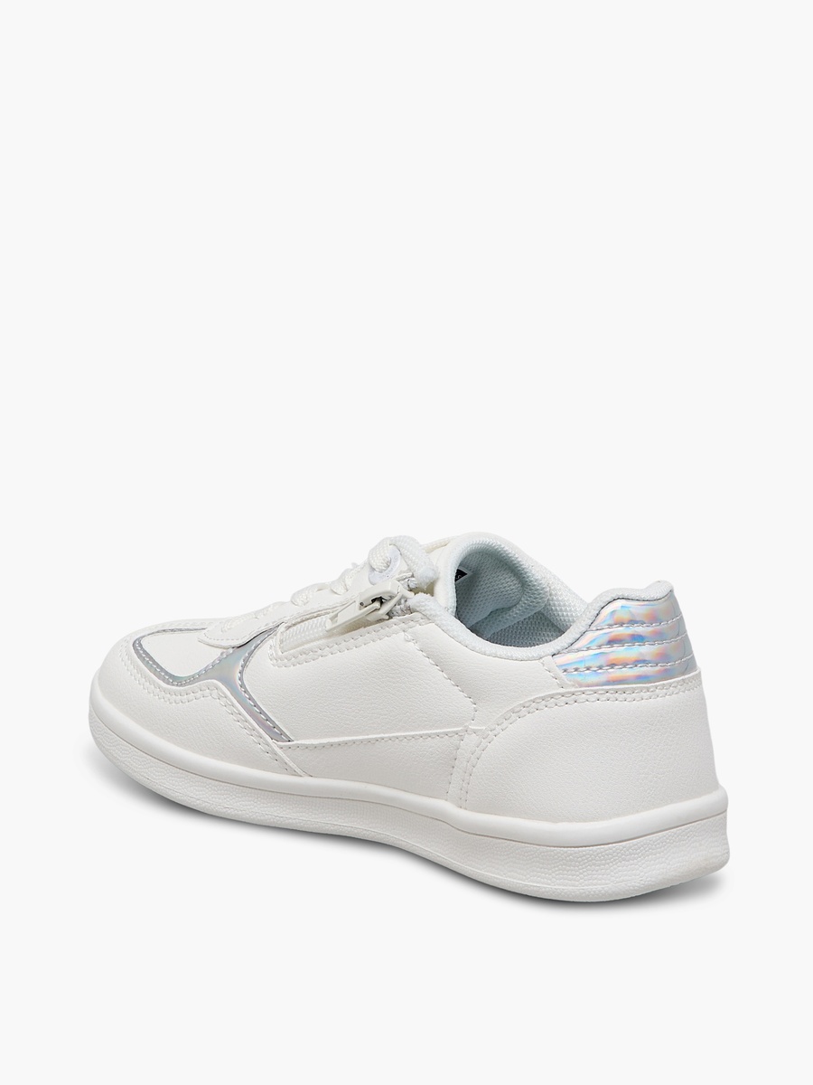 Girls Lace-Up Ankle Sneakers