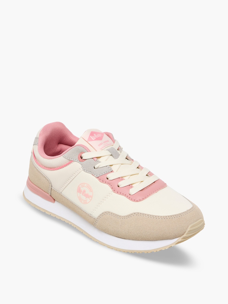 Girls Lace-Up Ankle Sneakers