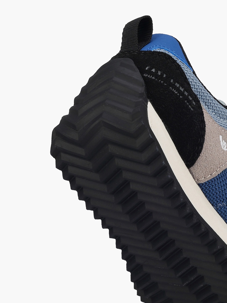 Boys Panelled Hook and Loop Ankle Sneakers