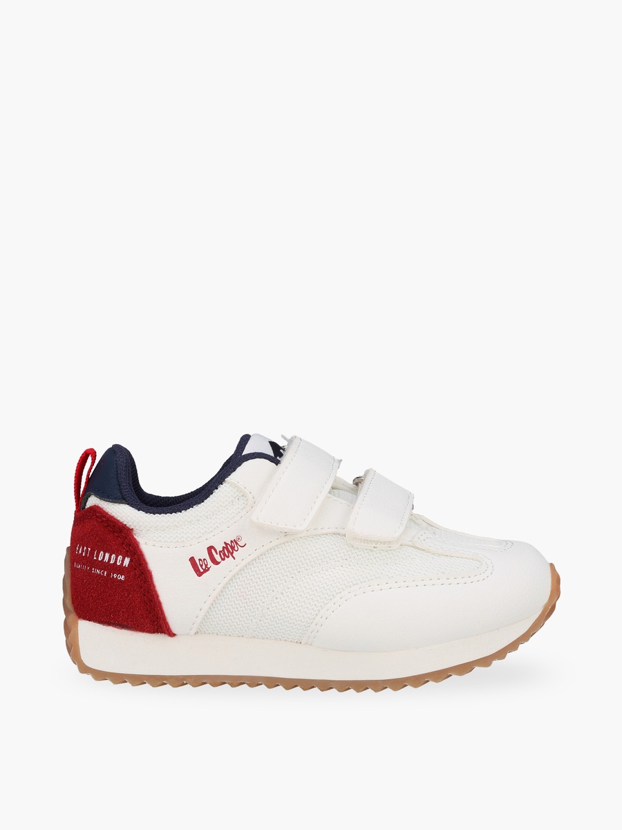Girls Panelled Hook and Loop Ankle Sneakers