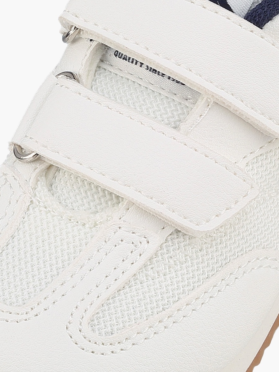 Girls Panelled Hook and Loop Ankle Sneakers