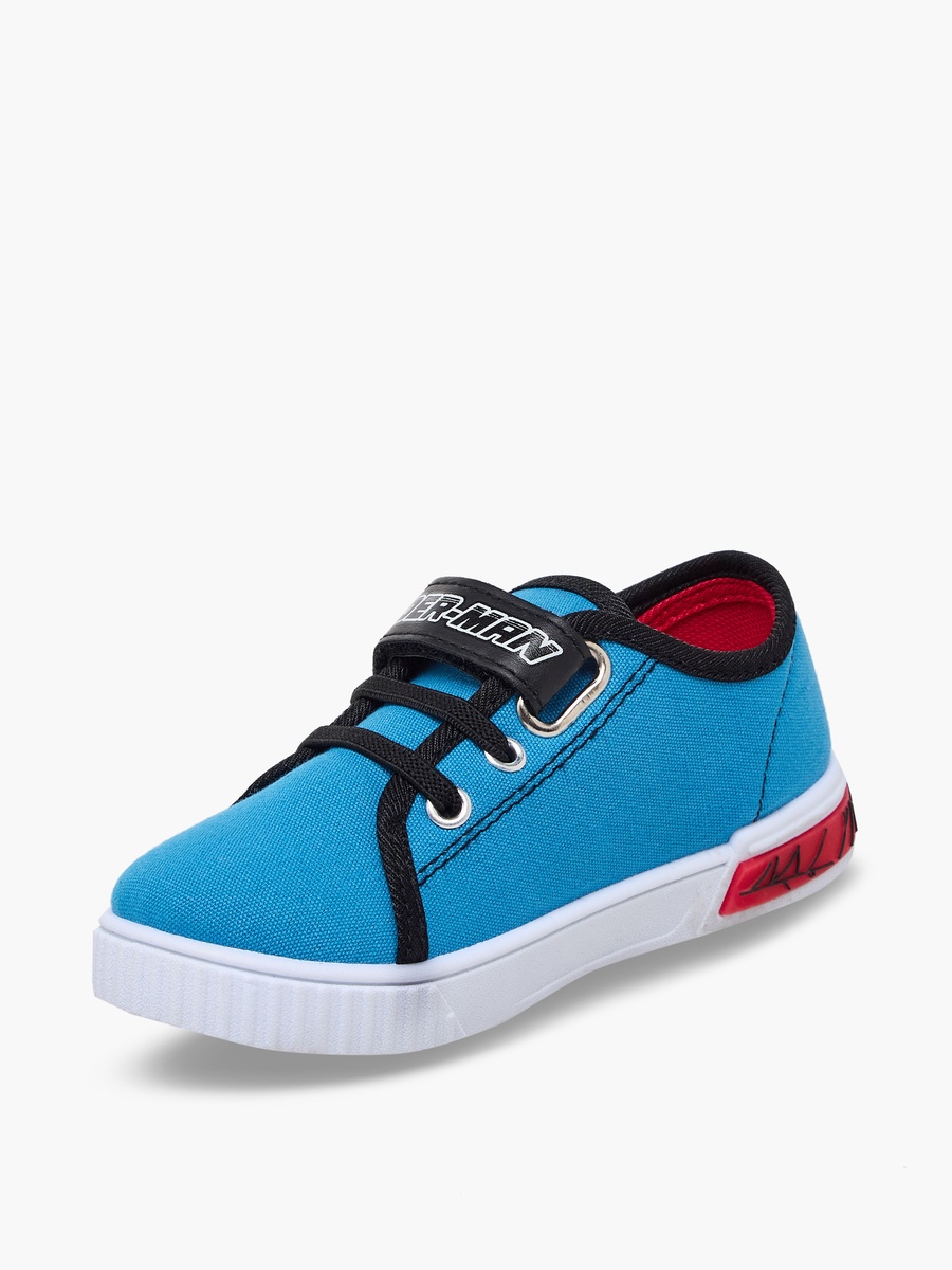 Boys Spider-Man Print Hook and Loop Ankle Sneakers