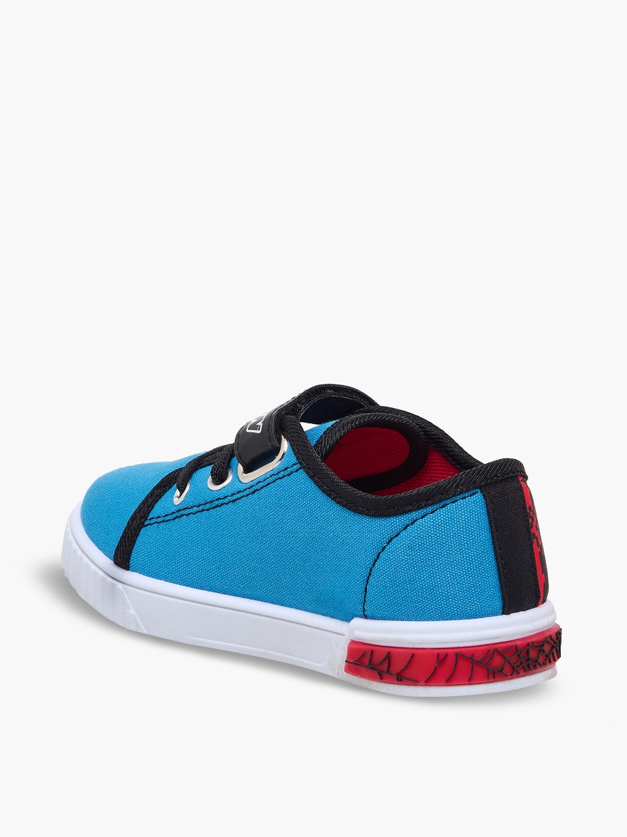 Boys Spider-Man Print Hook and Loop Ankle Sneakers