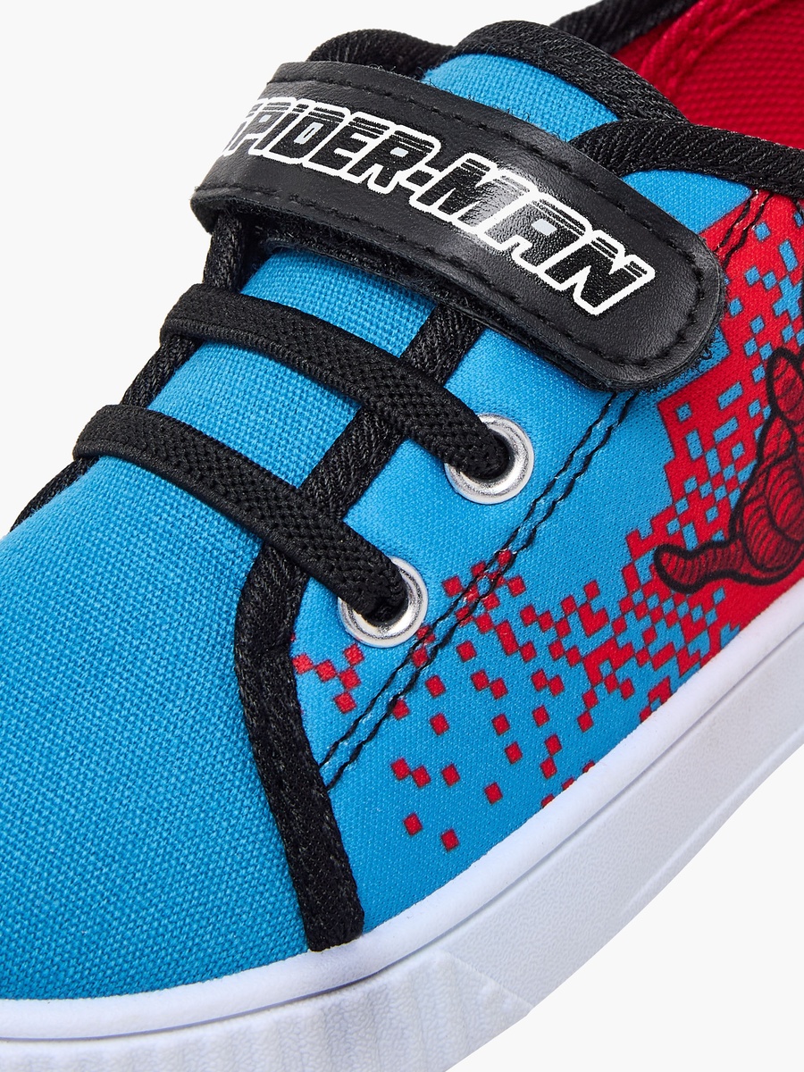 Boys Spider-Man Print Hook and Loop Ankle Sneakers