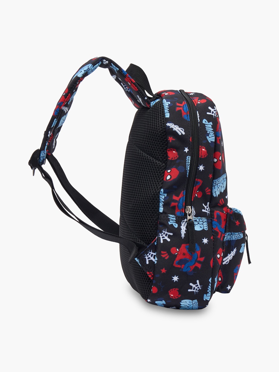 Spider-Man Print Backpack with Adjustable Shoulder Straps