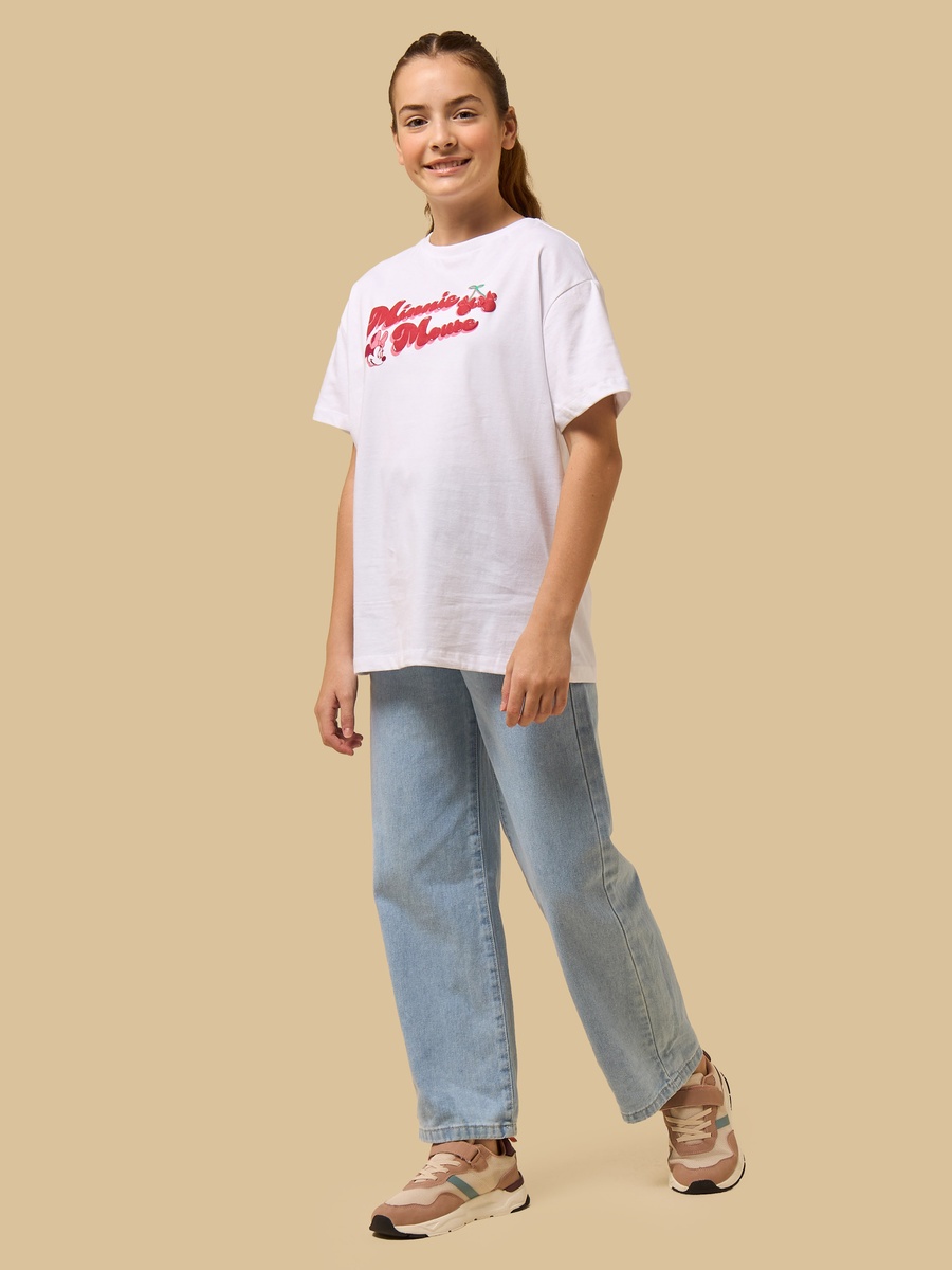 Minnie Mouse Print Oversized T-Shirt