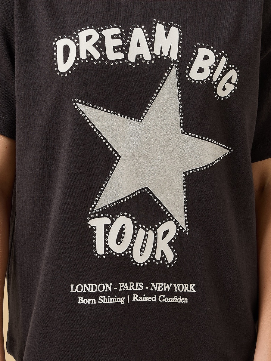 Embellished Cotton T-Shirt