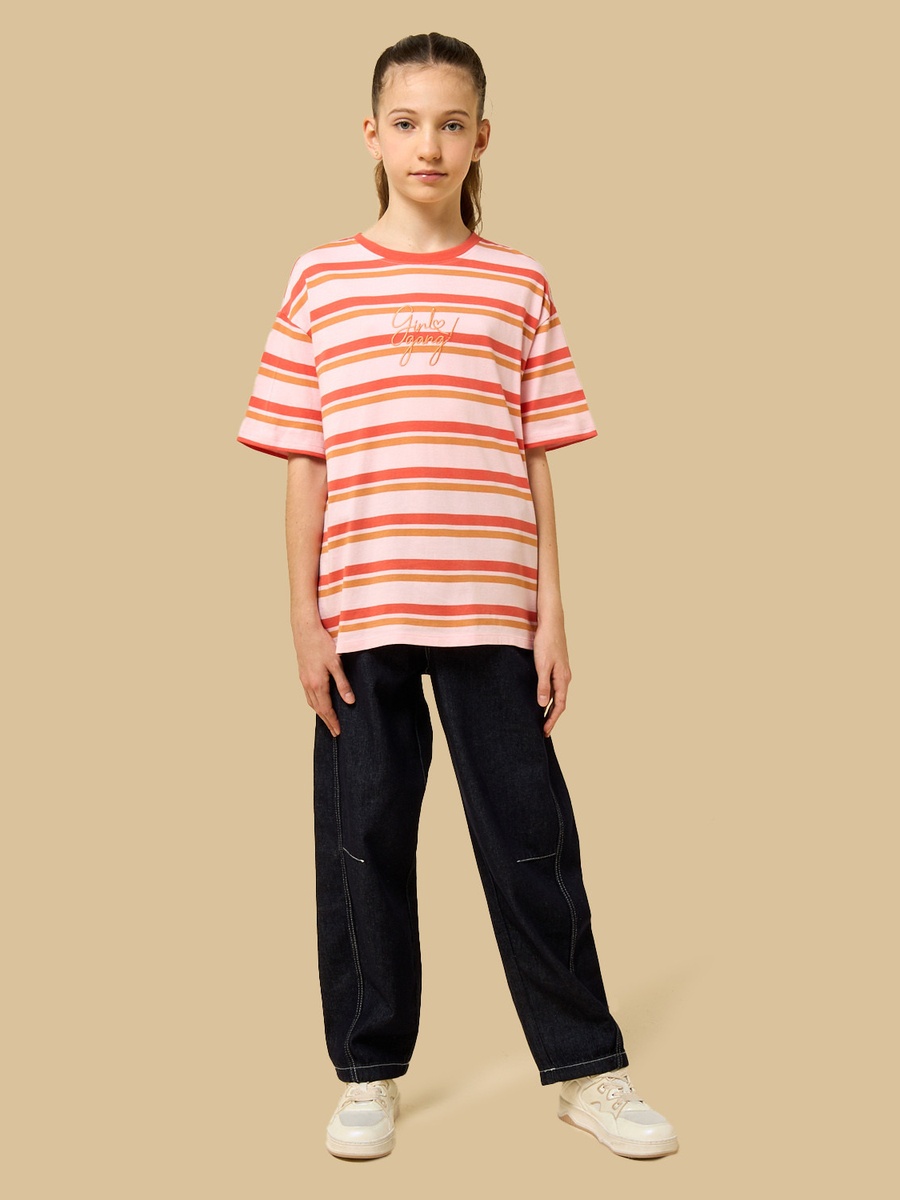 Striped Oversized Cotton T-Shirt