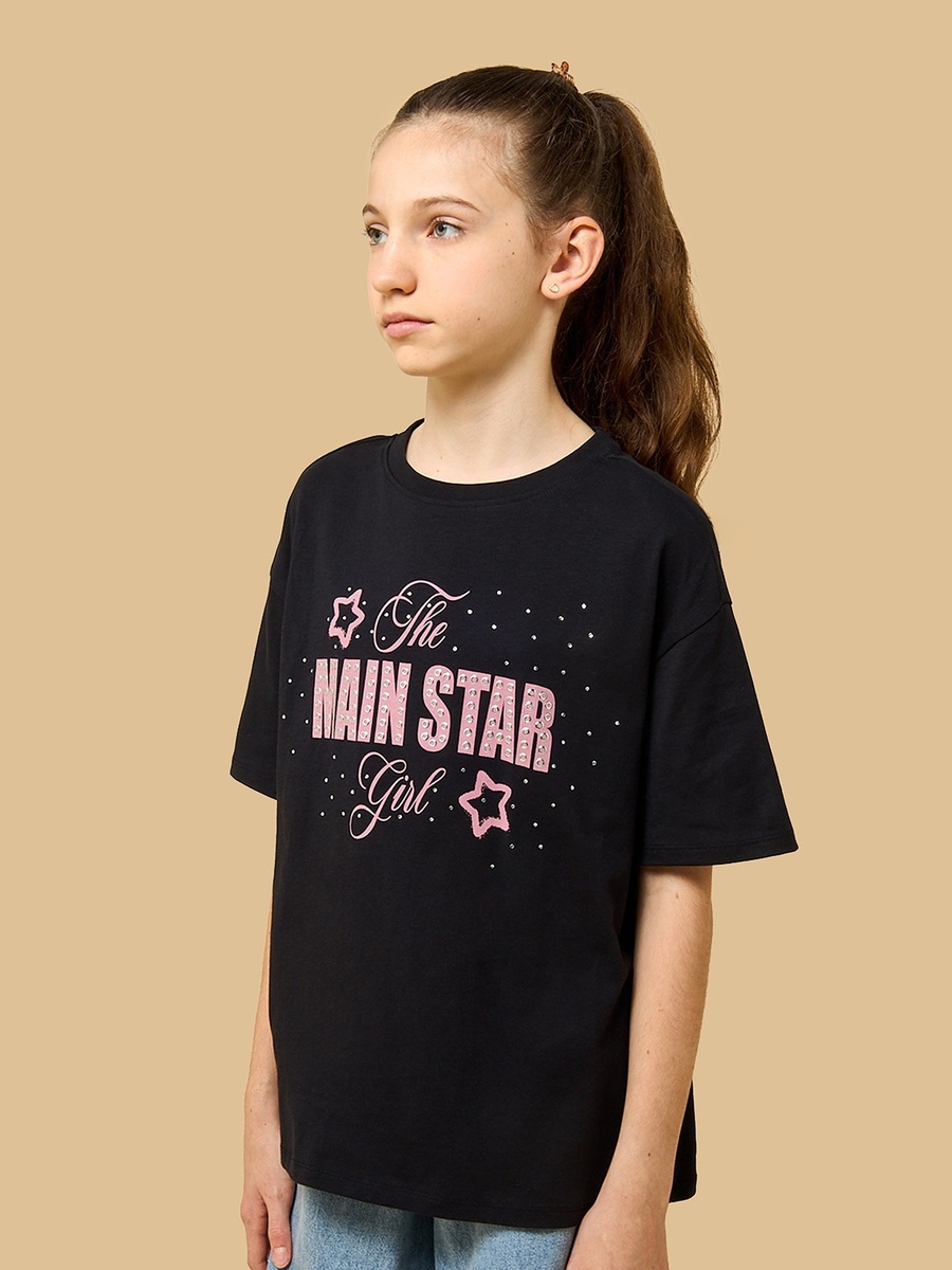 Embellished Oversized Cotton T-Shirt