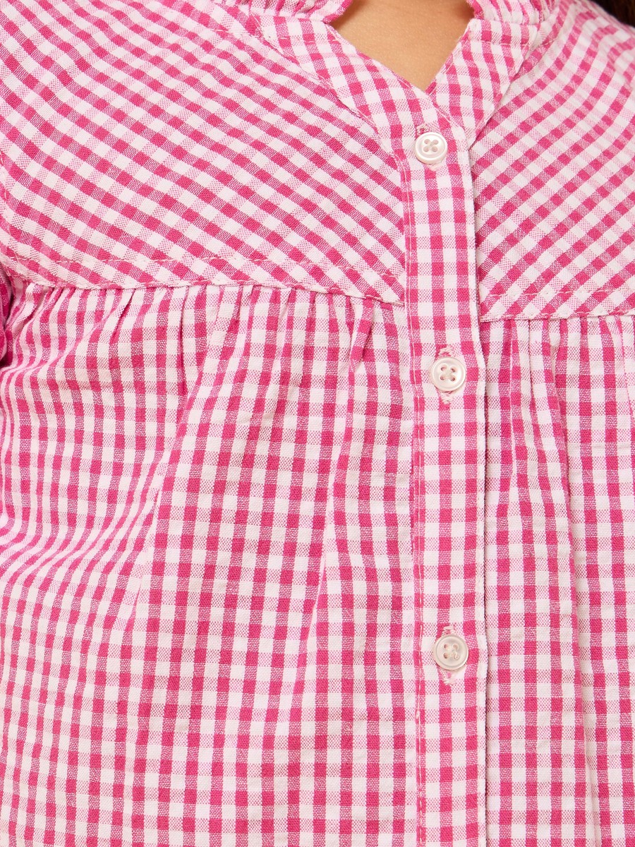 Gingham Check Top