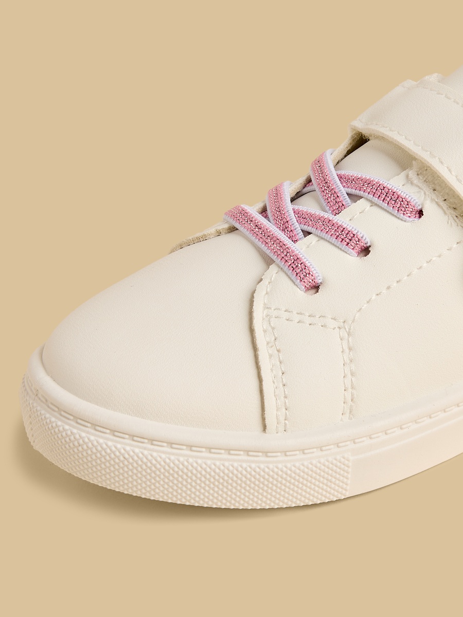 Unicorn Accent Sneakers with Hook and Loop Closure