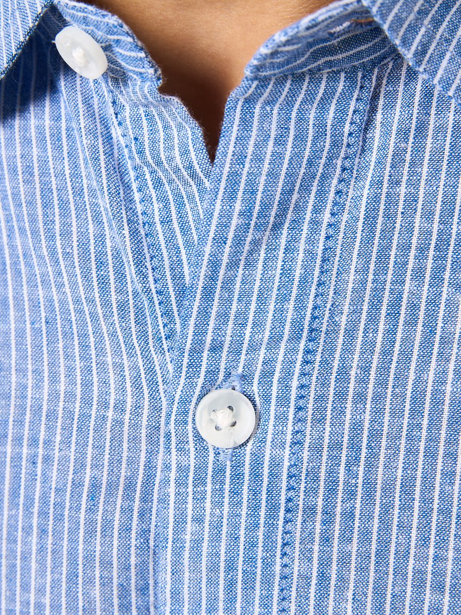Striped Linen Blend Shirt