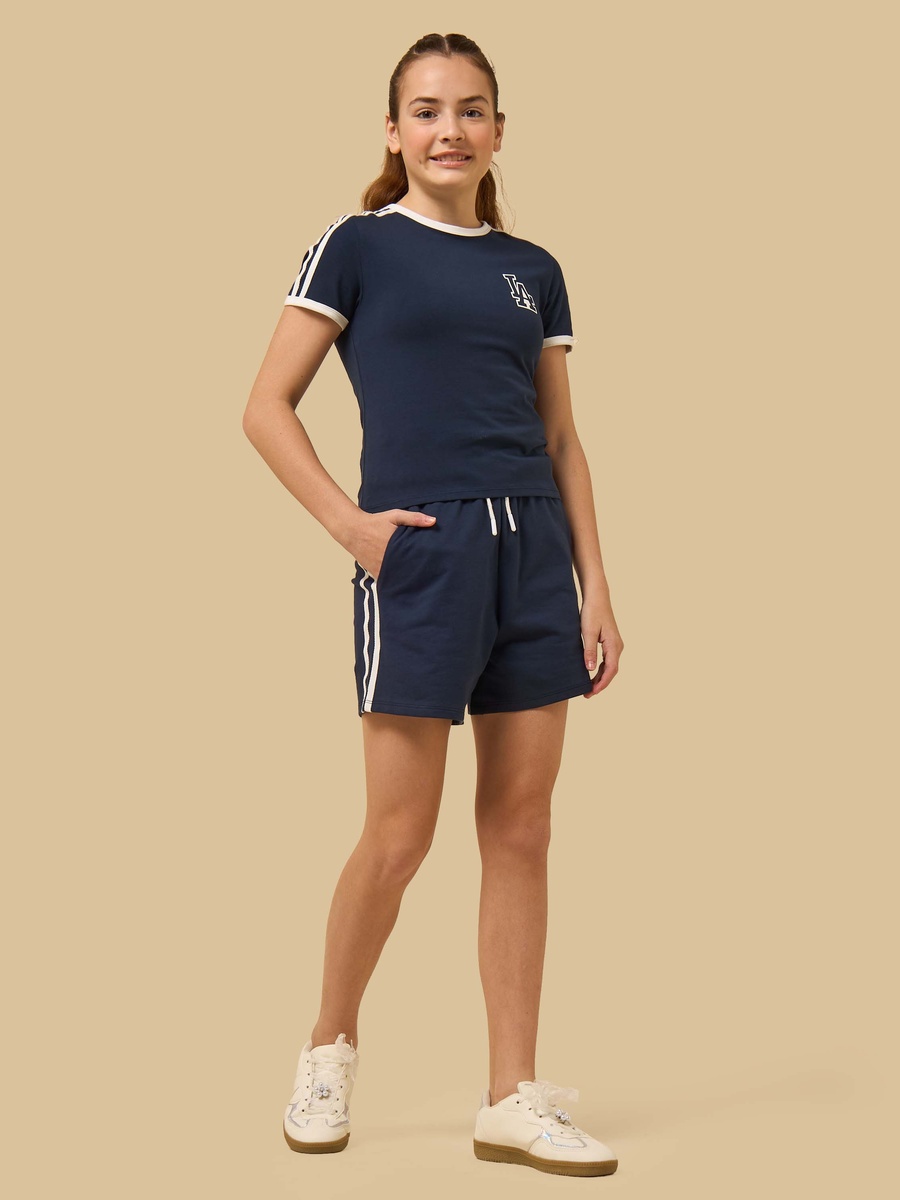 LA Print Cotton T-Shirt and Shorts Set