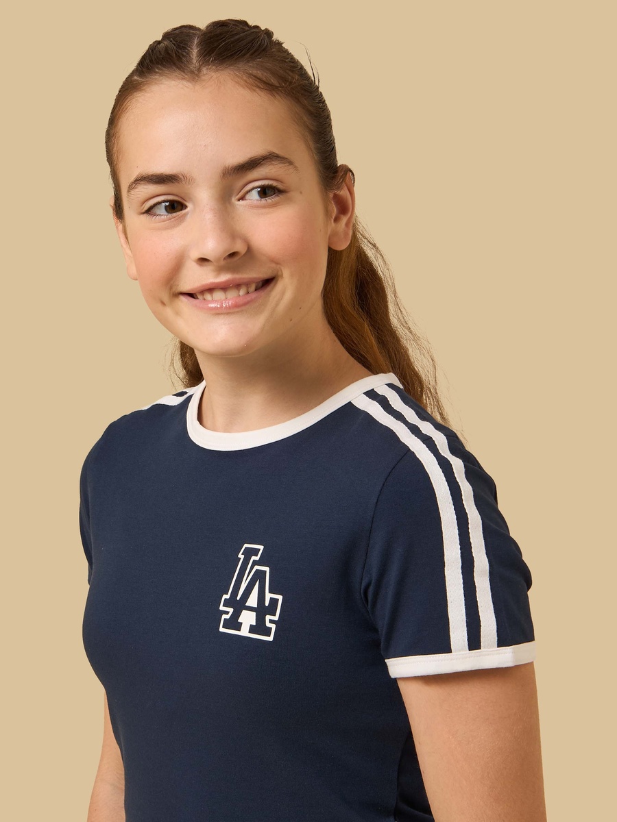 LA Print Cotton T-Shirt and Shorts Set