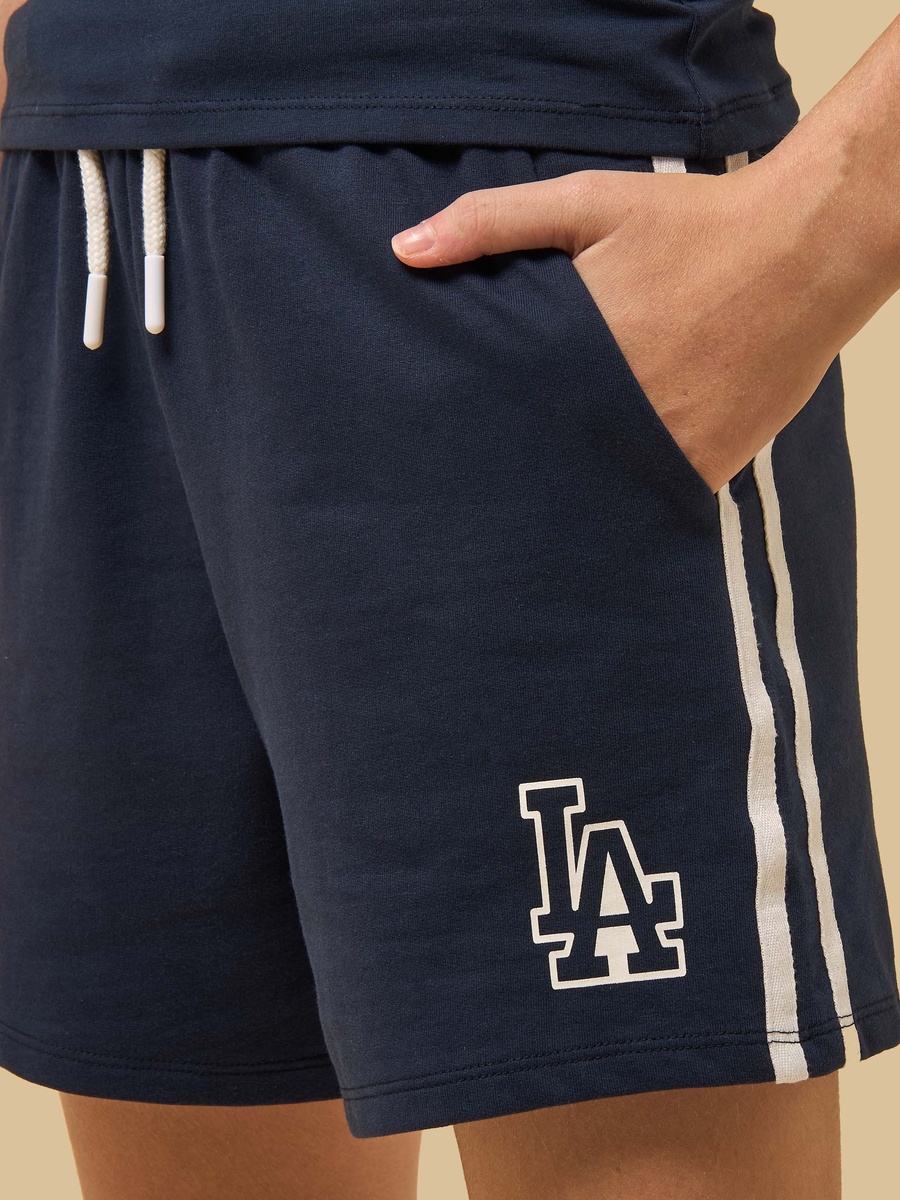 LA Print Cotton T-Shirt and Shorts Set
