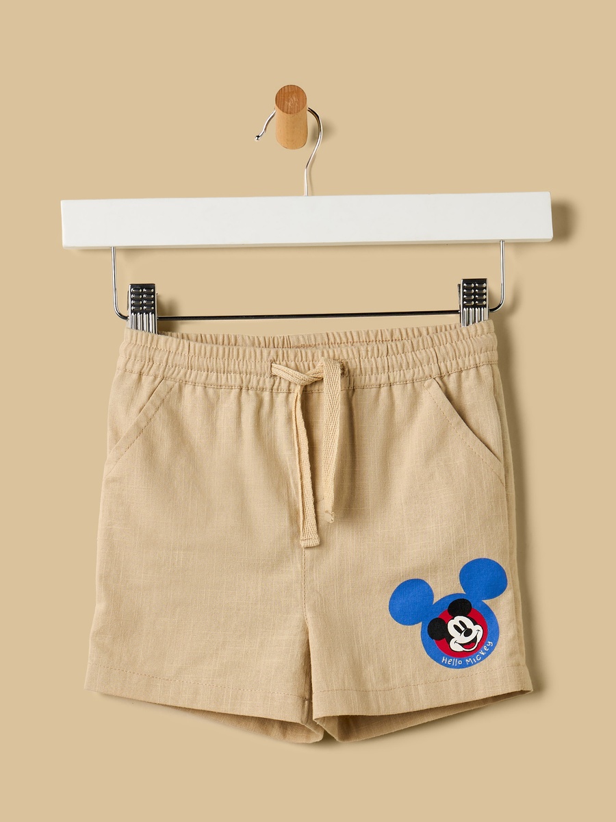 Mickey Mouse and Friends Print Cotton Shirt and Shorts Set