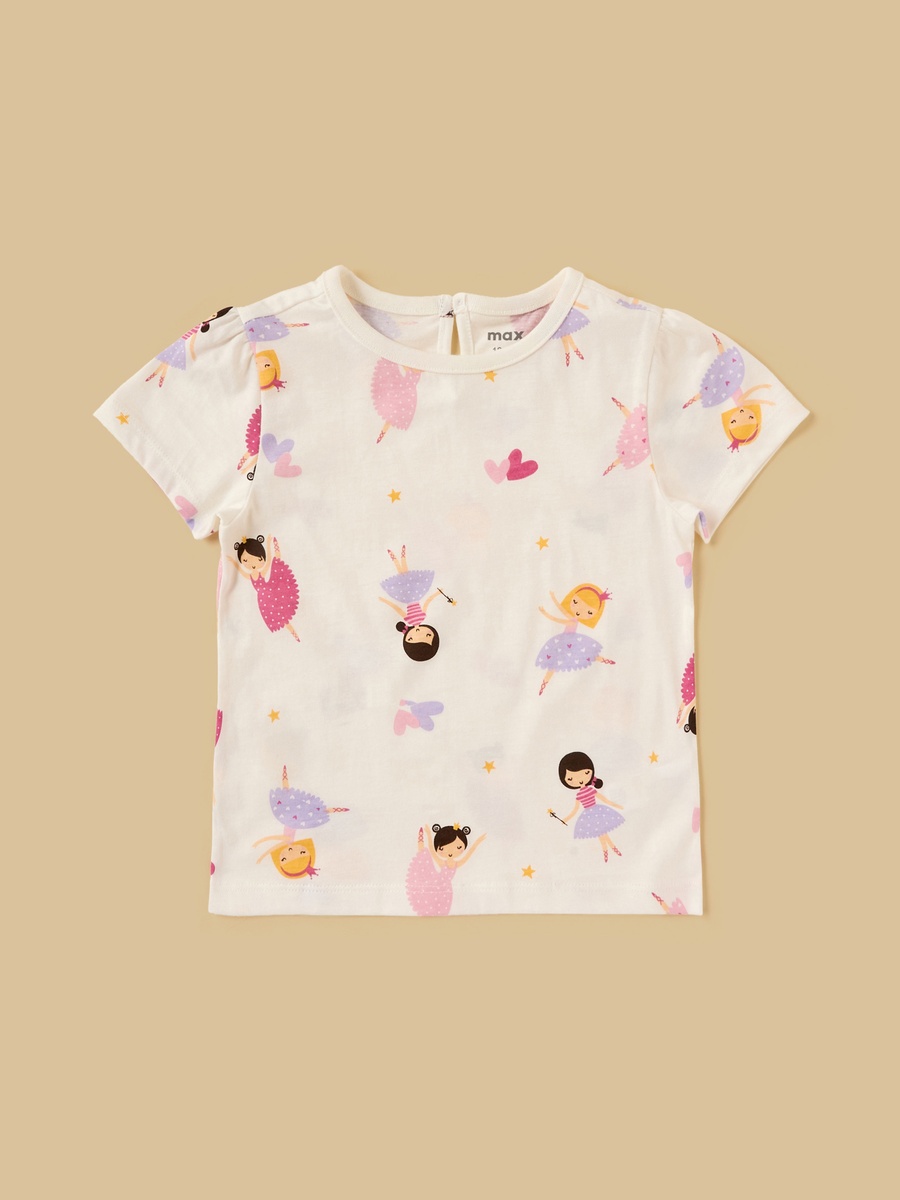 Pack of 2 - Ballerina Print Cotton Pyjama Set
