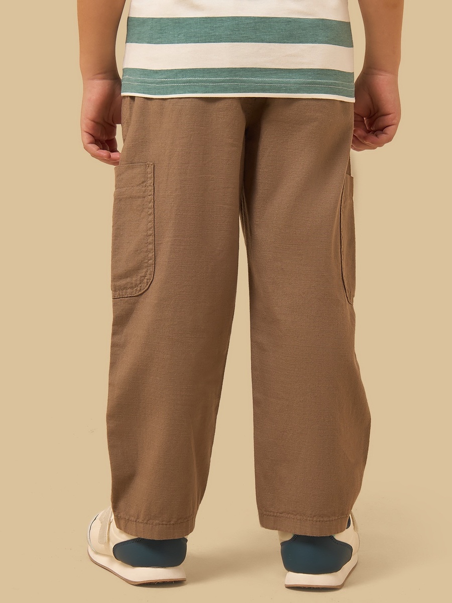Pull-On Cotton Cargo Pants