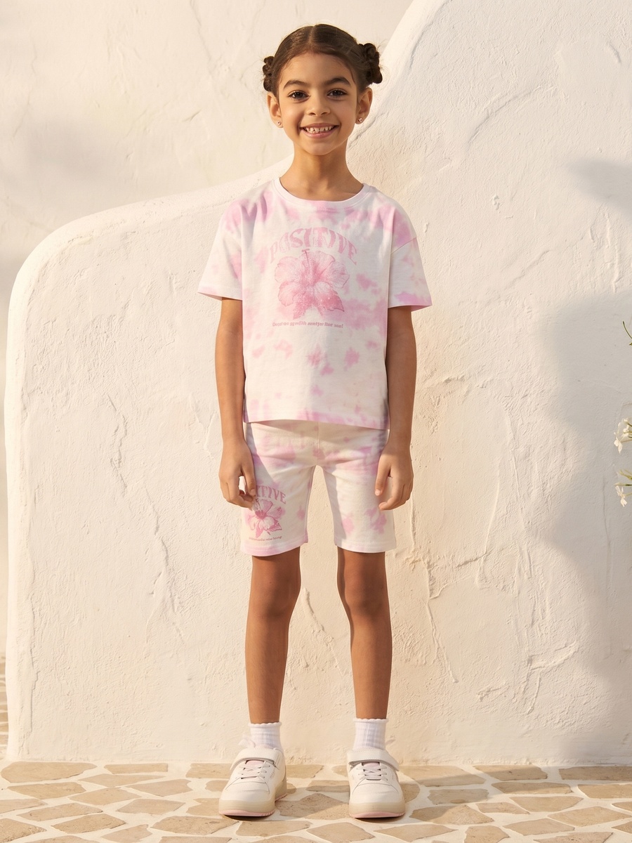 Tie-Dye Printed Short Leggings