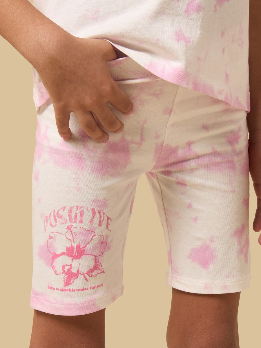 Tie-Dye Printed Short Leggings