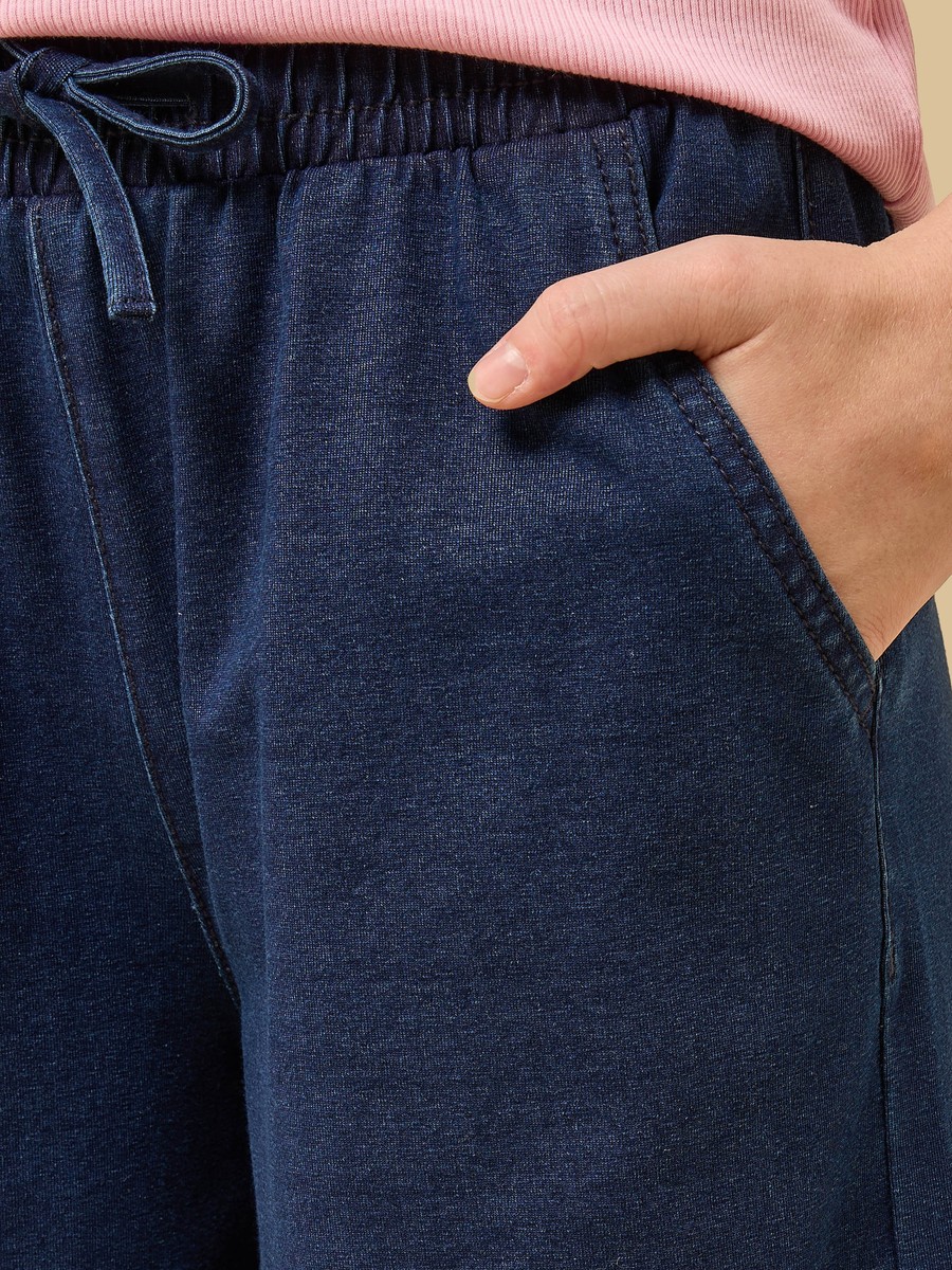 Wide Leg Cotton Jeans