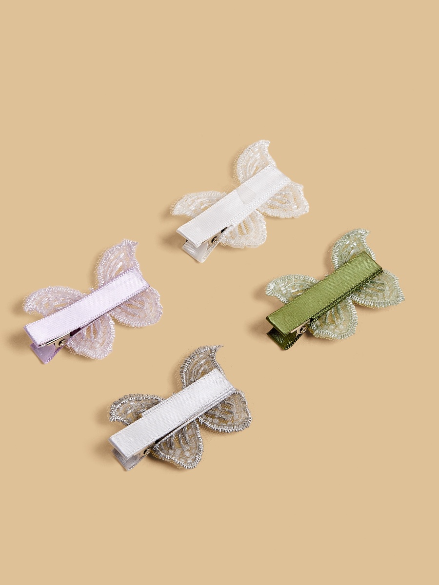 Pack of 4 - Embellished Butterfly Hair Clip