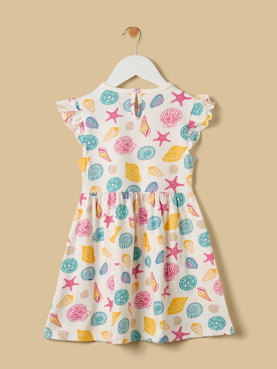 Seashell Print Cotton Dress