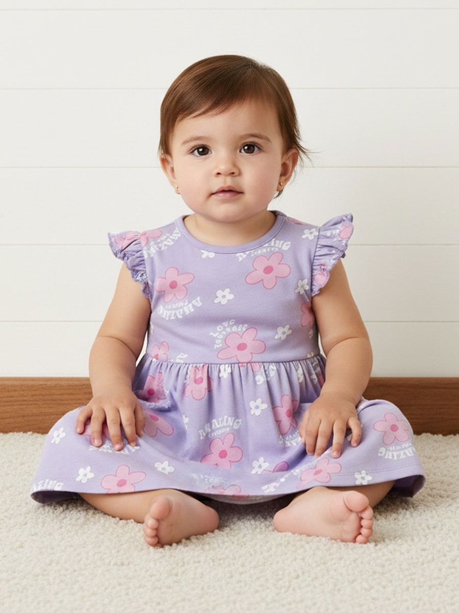 Floral Print Cotton Dress