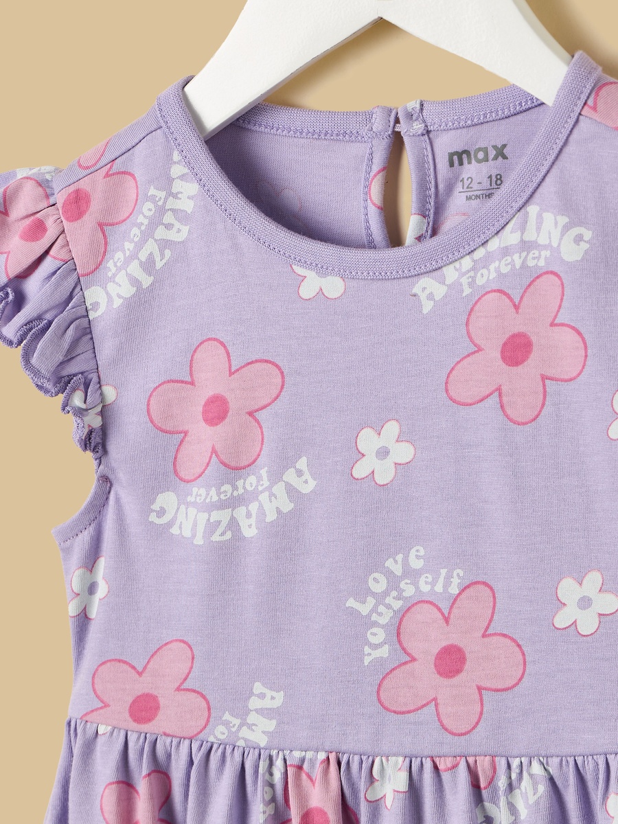 Floral Print Cotton Dress