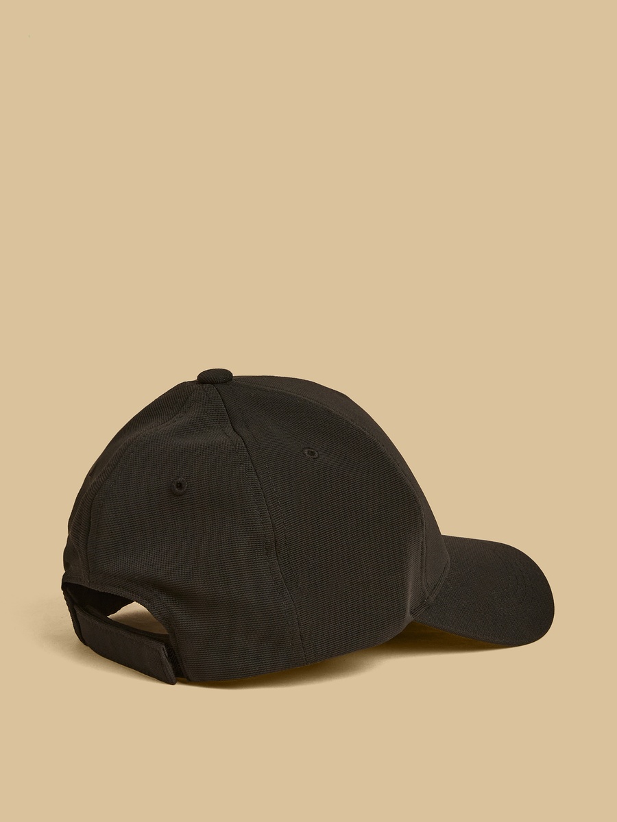 Typographic Embossed Cap with Hook and Loop Strap Closure