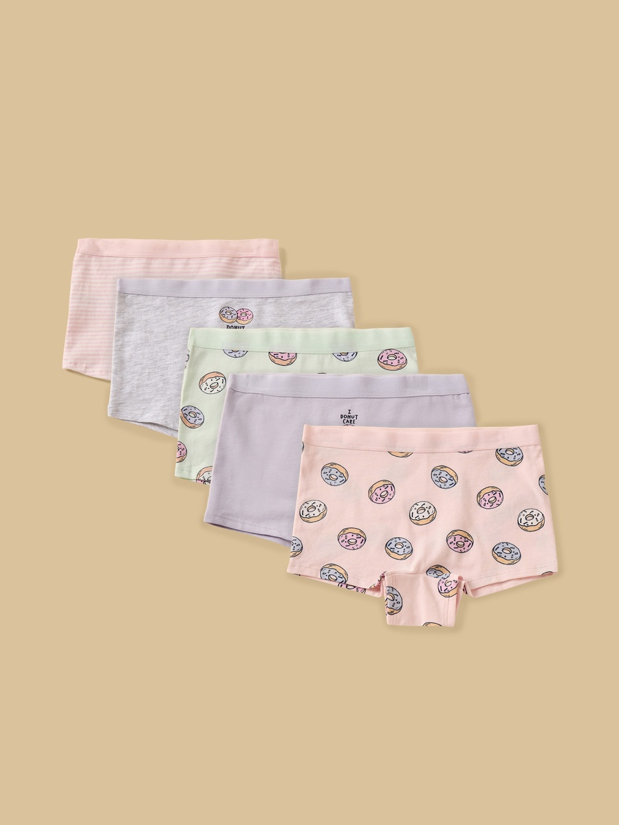 Pack of 5 - Donut Print Boyshorts