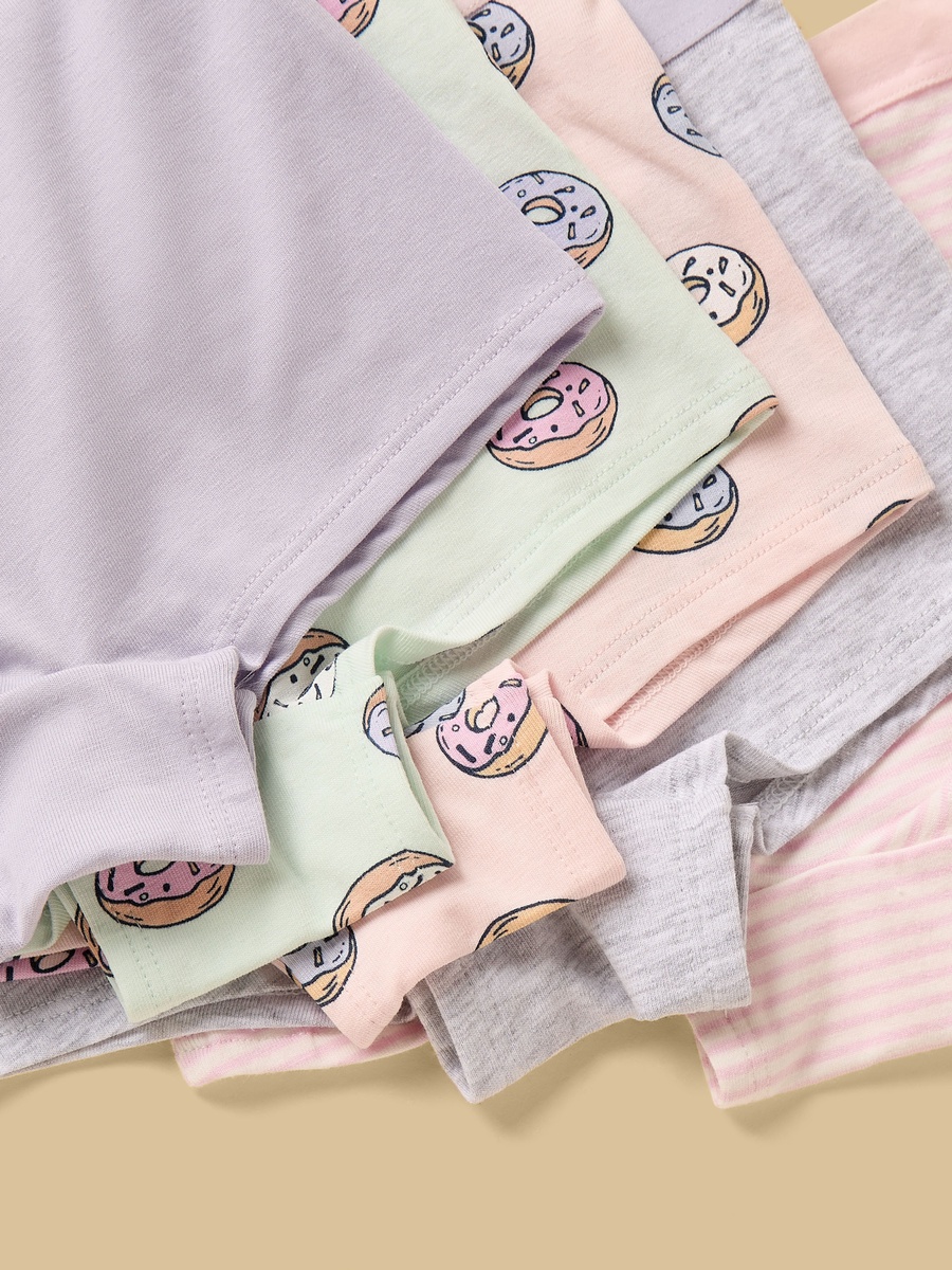 Pack of 5 - Donut Print Boyshorts
